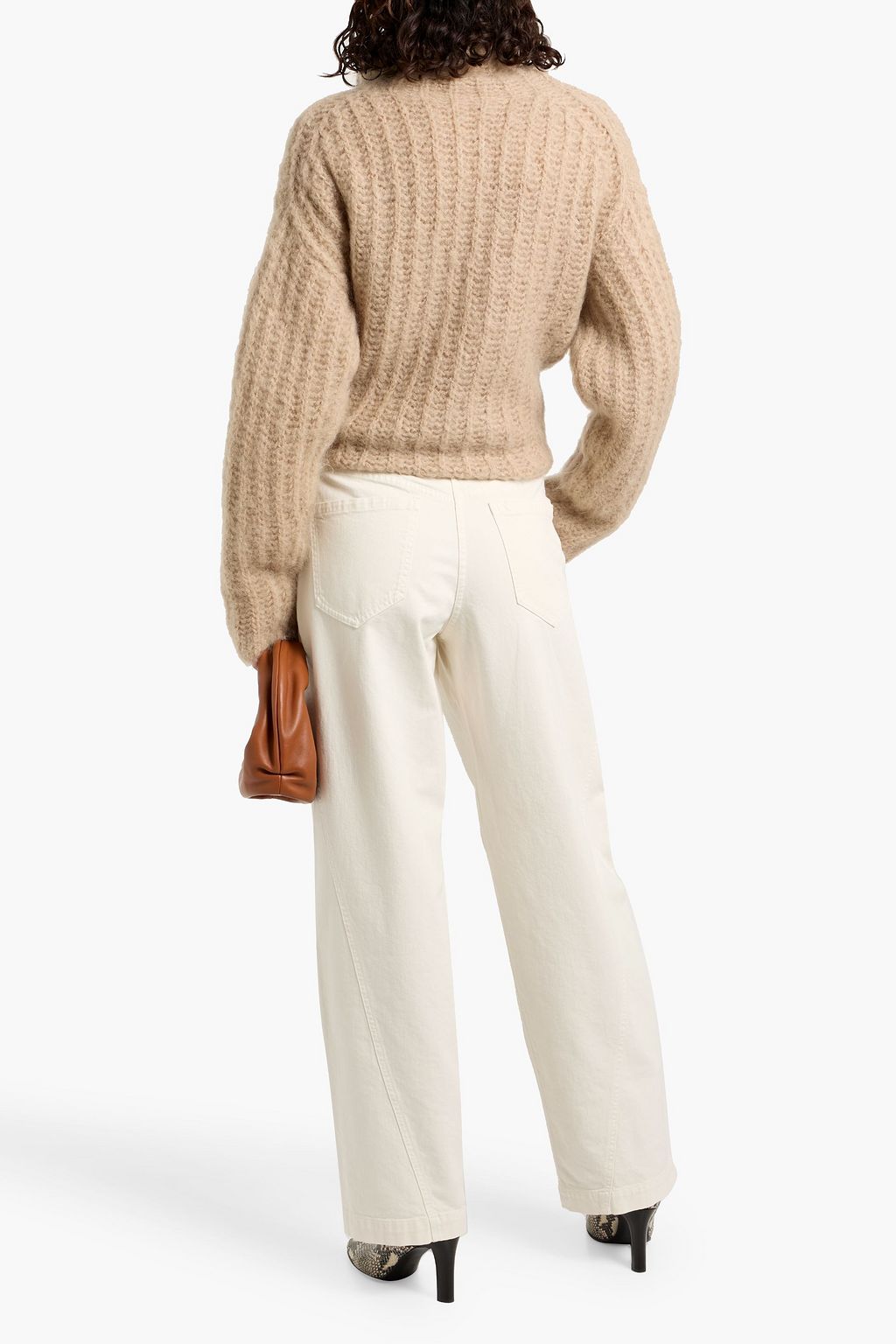 BRUNELLO CUCINELLI Pleated high-rise tapered jeans