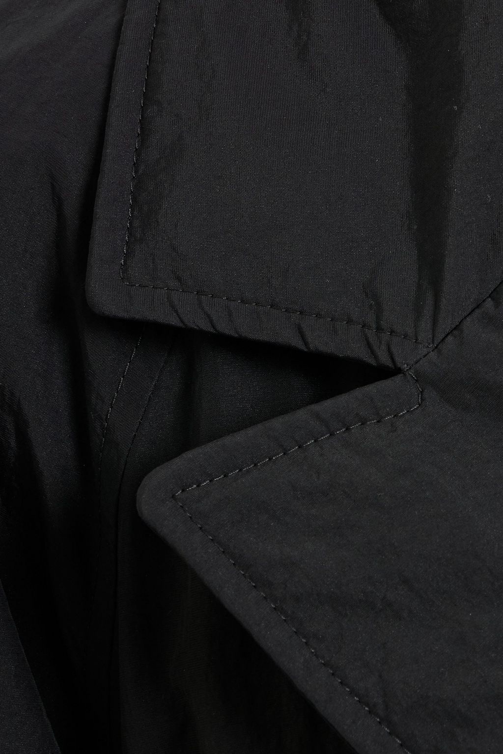 BRUNELLO CUCINELLI Belted padded crinkled-shell trench coat