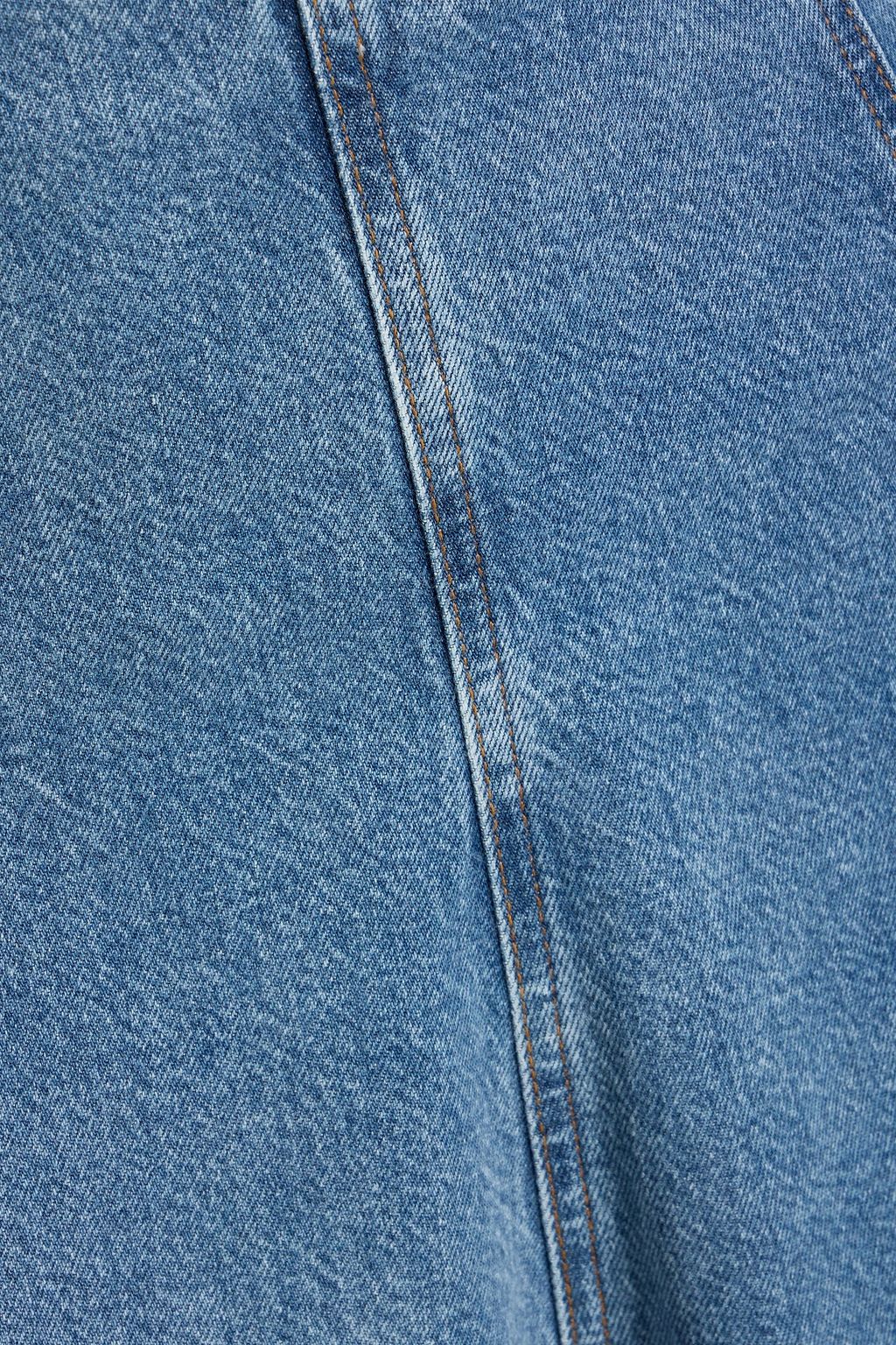 FRAME The Sway denim mini skirt