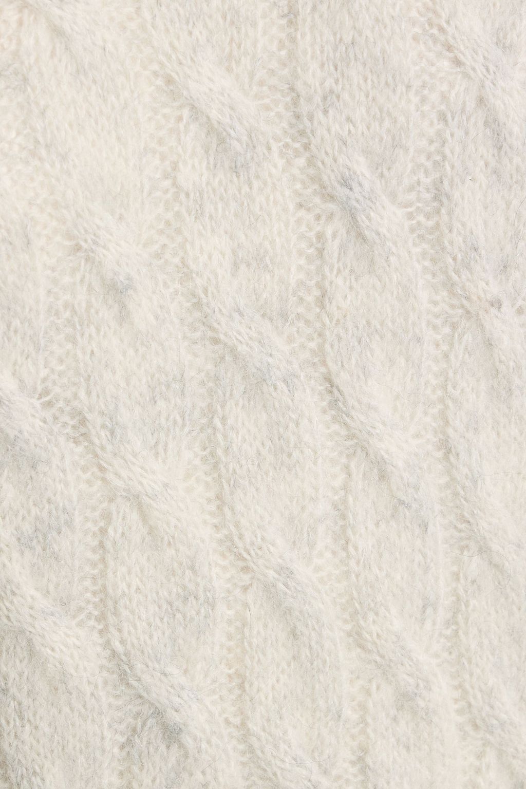 BRUNELLO CUCINELLI Cable-knit wool and mohair-blend sweater