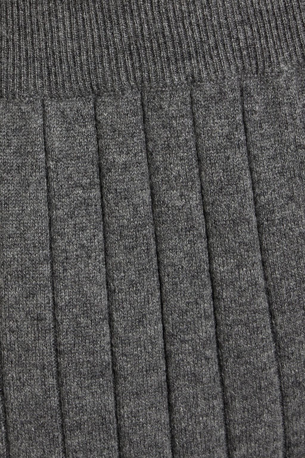 BRUNELLO CUCINELLI Ribbed cashmere straight-leg pants