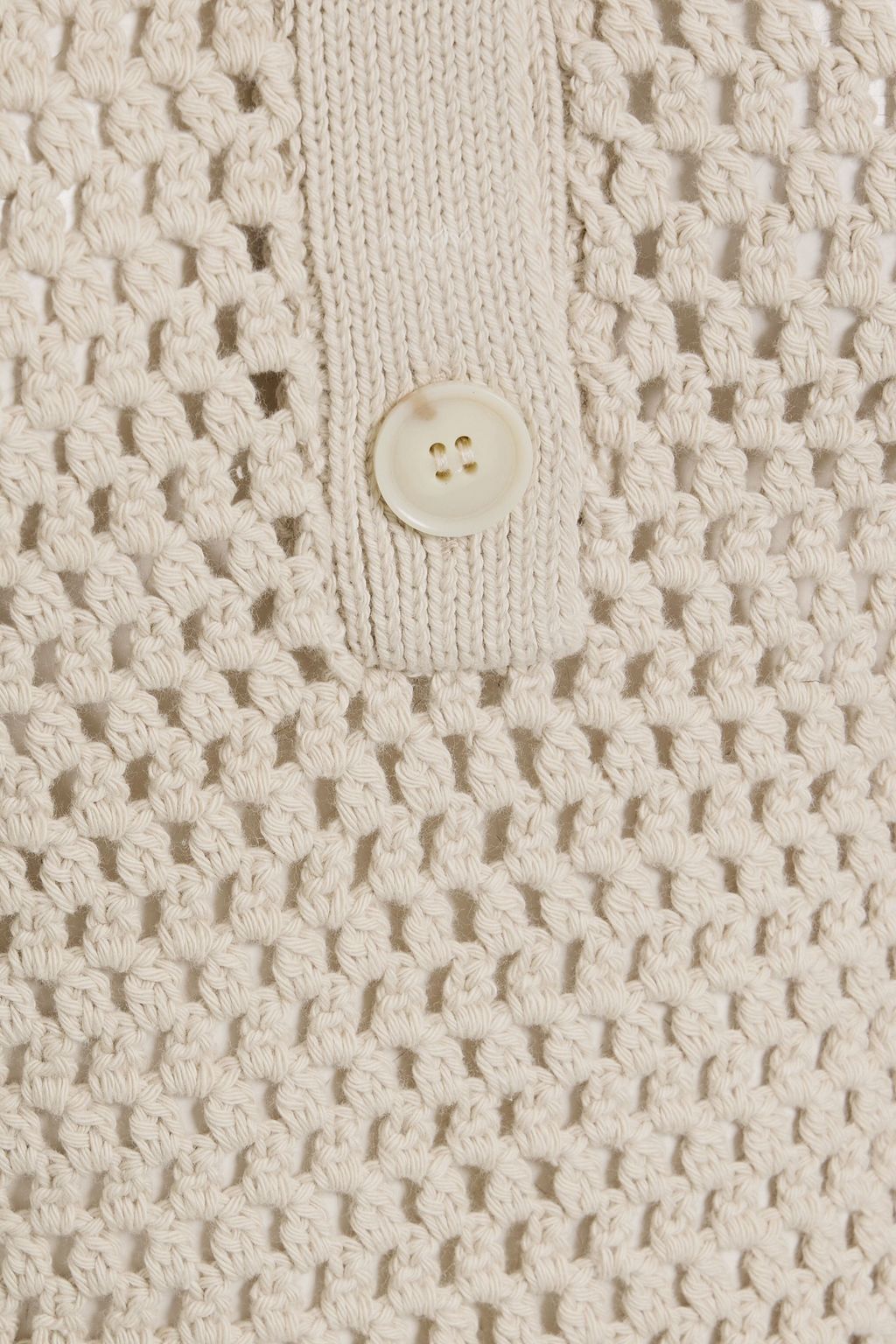 FRAME The Polo crocheted cotton vest