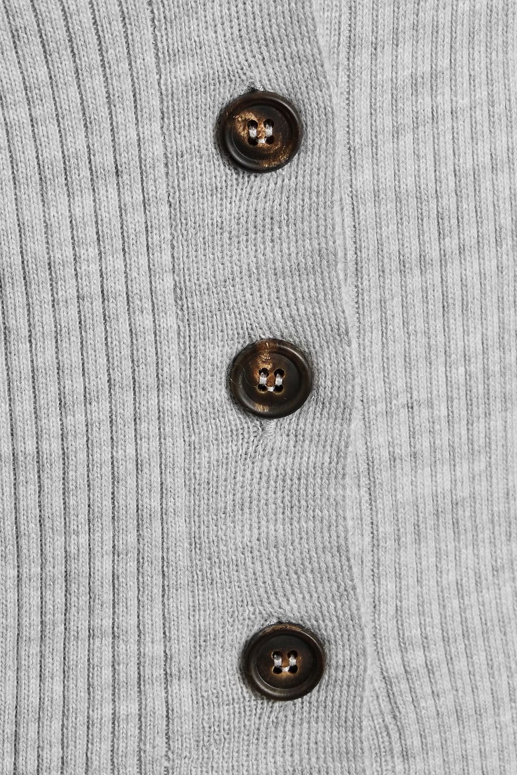 BRUNELLO CUCINELLI Ribbed wool and cashmere-blend cardigan