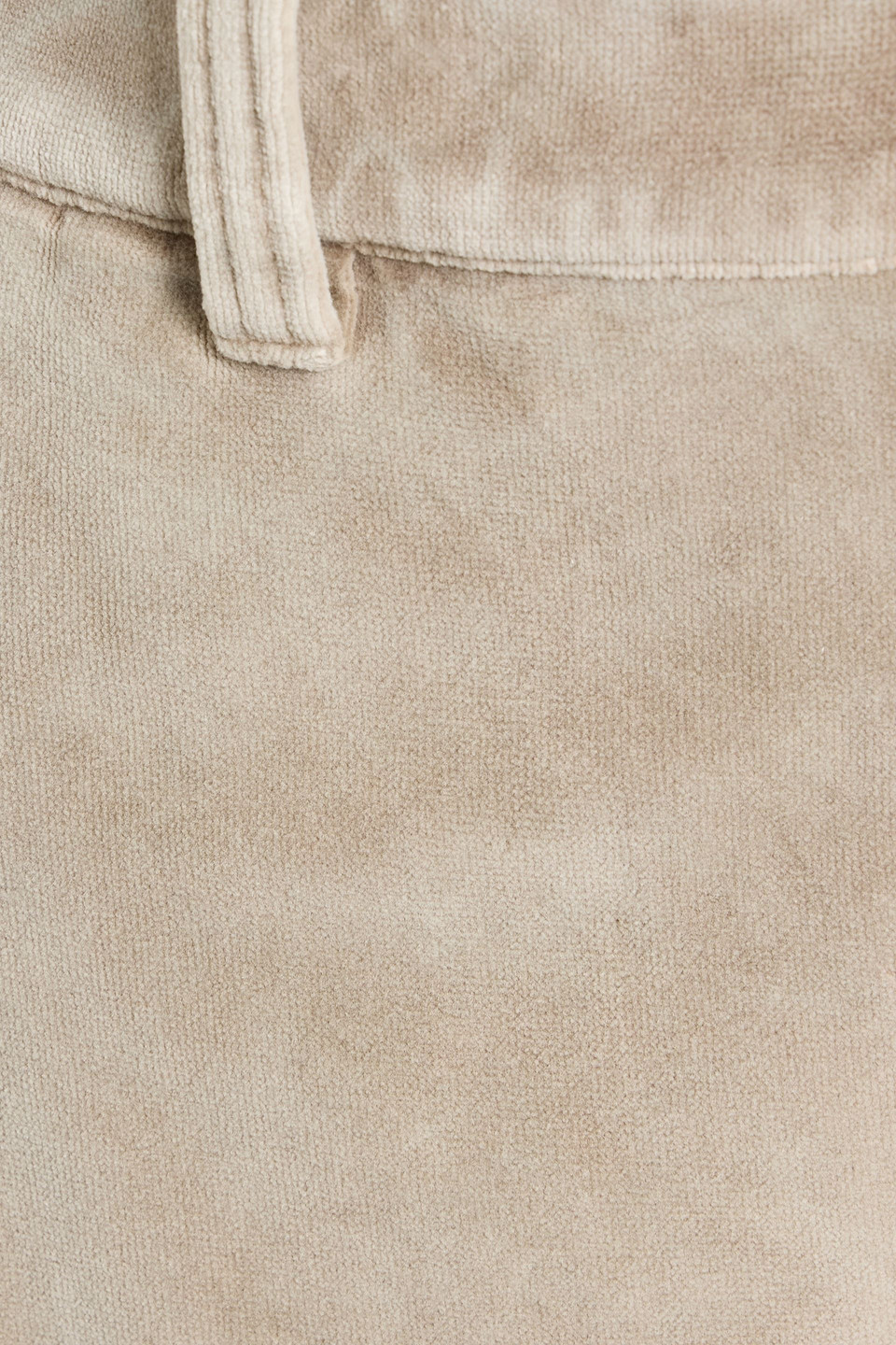 Brunello Cucinelli Cotton-velvet Wide-leg Pants In Neutral