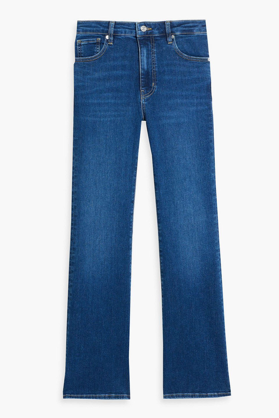 Frame The Pixie Reboot High Waist Bootcut Jeans In Blue