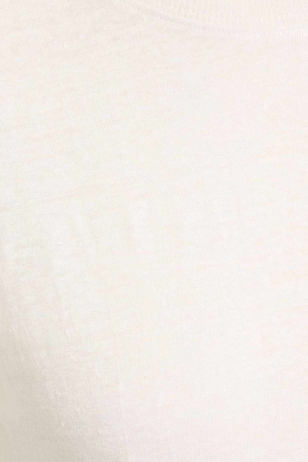 FRAME Linen-jersey T-shirt
