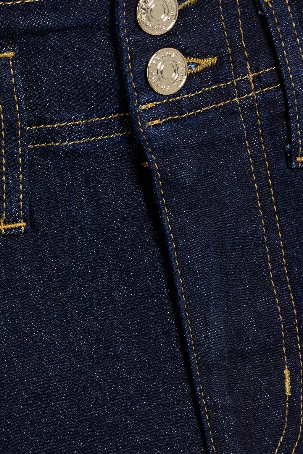 FRAME The Seamed high-rise wide-leg jeans