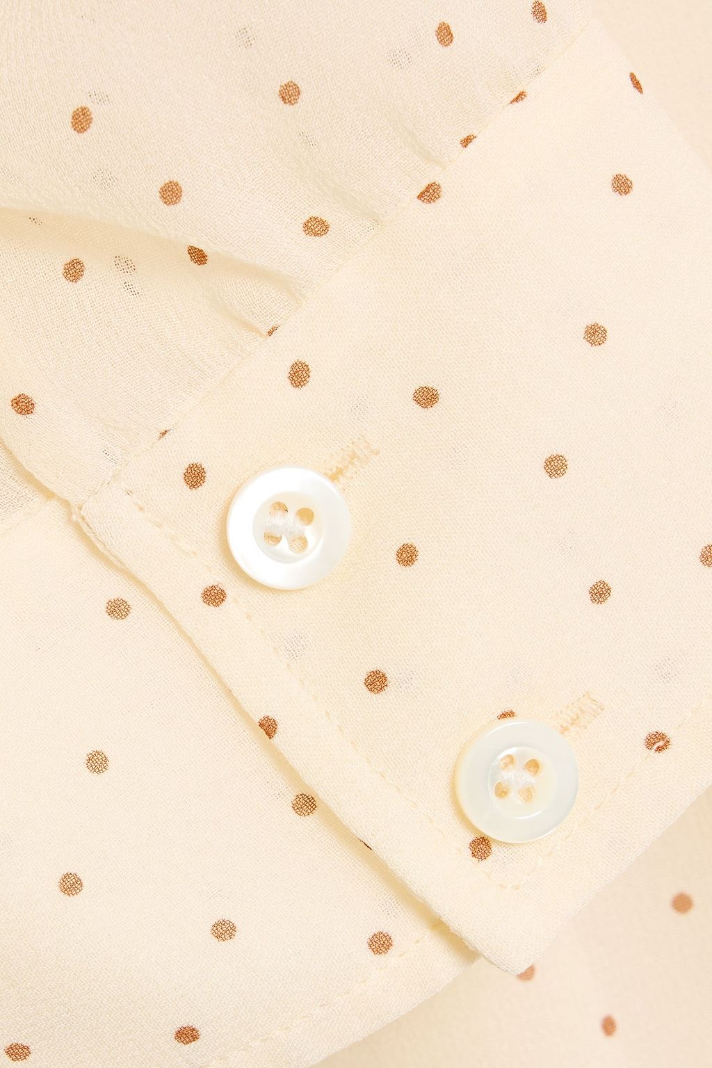 FRAME The Gillian polka-dot silk-chiffon top