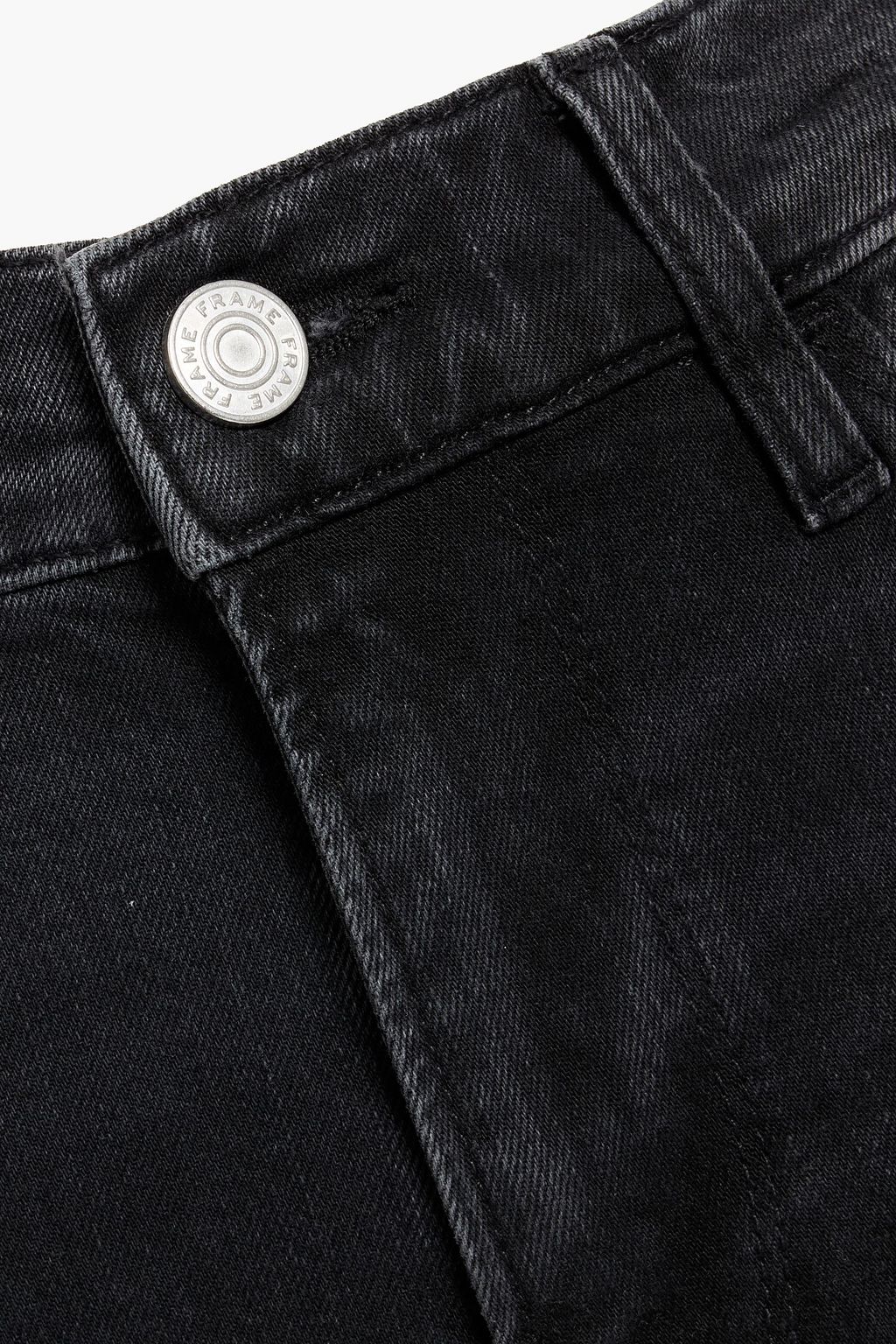 FRAME Le Pixie Slim Palazzo cropped high-rise wide-leg jeans
