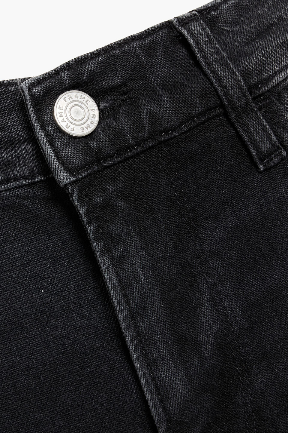 Frame Le Pixie Slim Palazzo Cropped High-rise Wide-leg Jeans In Gray