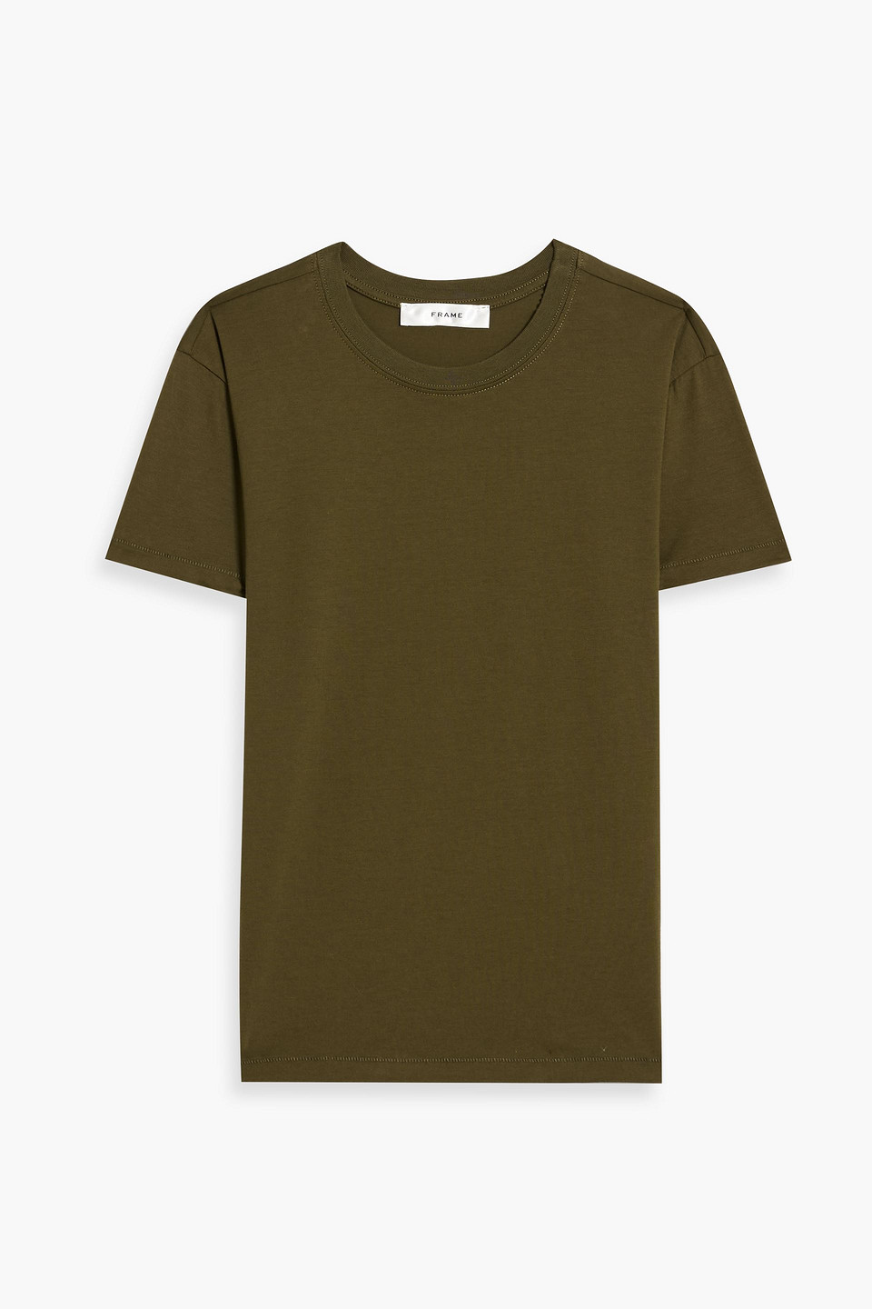 Frame The Baby Cotton-jersey T-shirt In Green