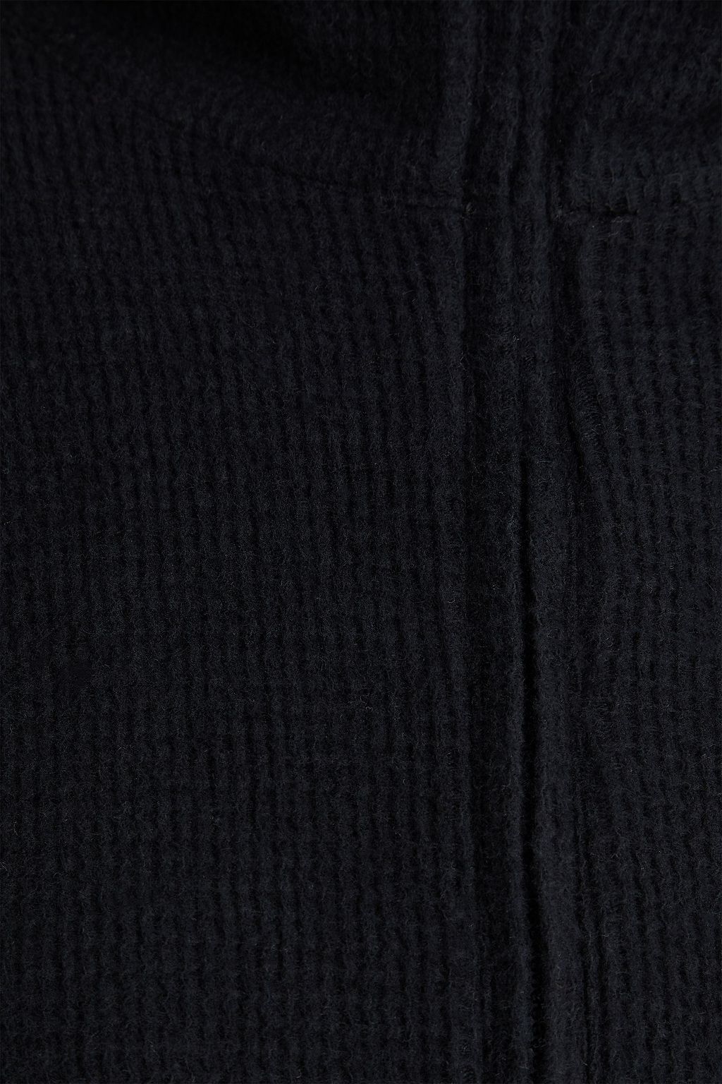 JAMES PERSE Waffle-knit cotton and cashmere-blend half-zip sweater