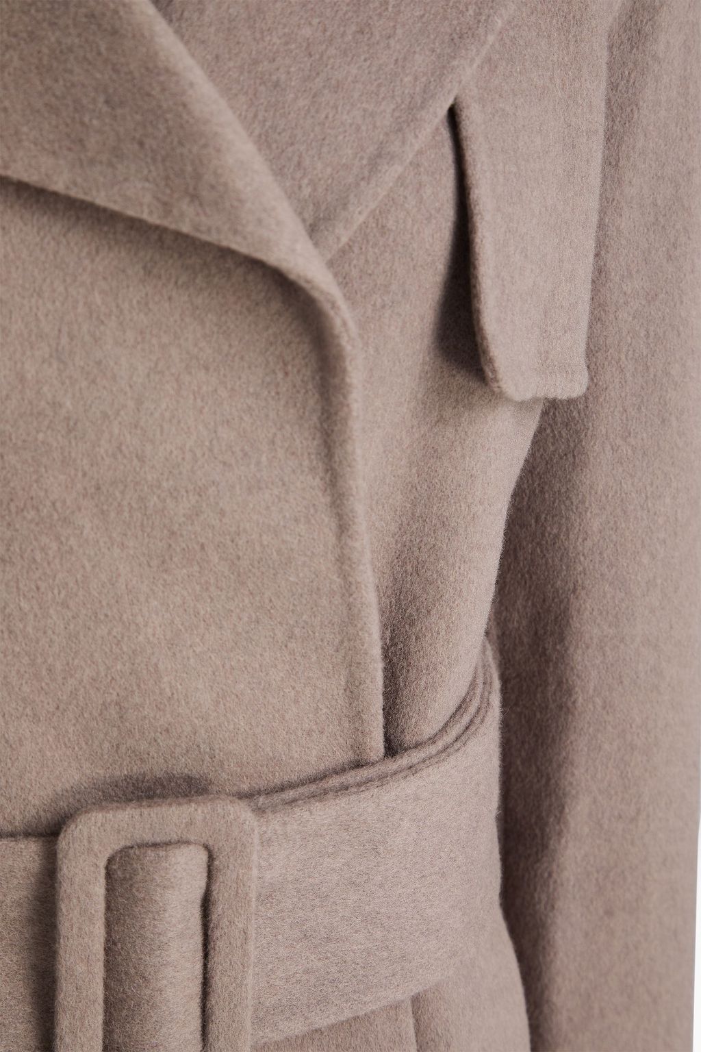 THEORY Belted wool and cashmere-blend felt coat