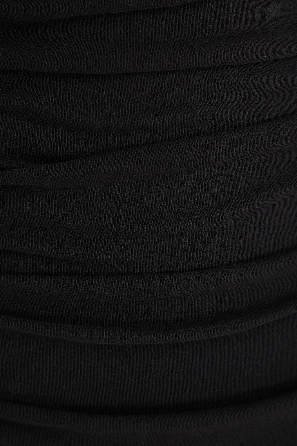 JAMES PERSE Ruched cotton-blend jersey midi dress