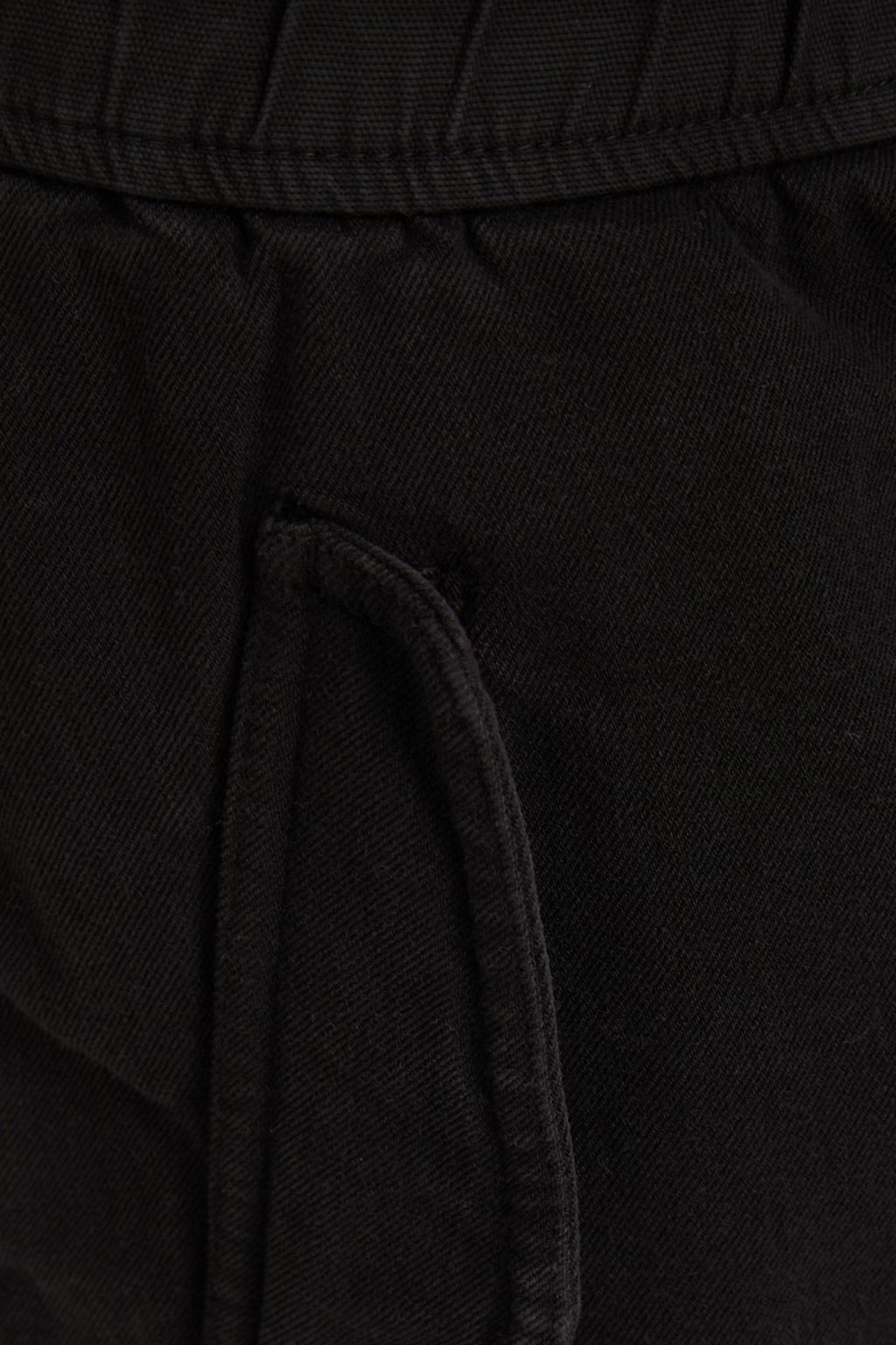 JAMES PERSE Cropped stretch cotton and Lyocell-blend twill track pants