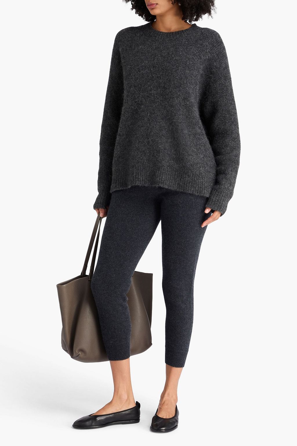 JAMES PERSE Oversized waffle-knit sweater