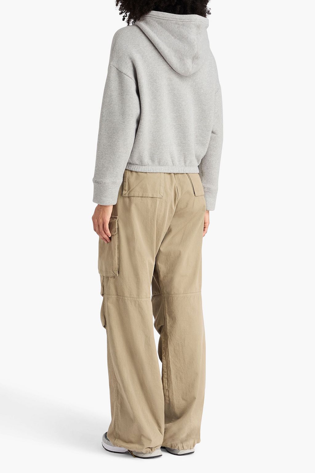 JAMES PERSE Cotton-blend fleece hoodie