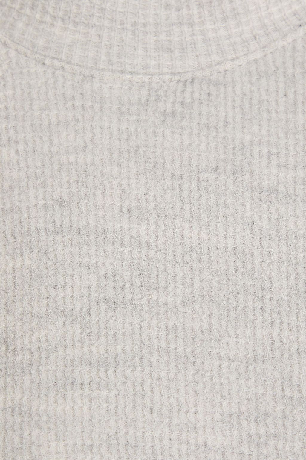 JAMES PERSE Waffle-knit cotton and cashmere-blend sweater