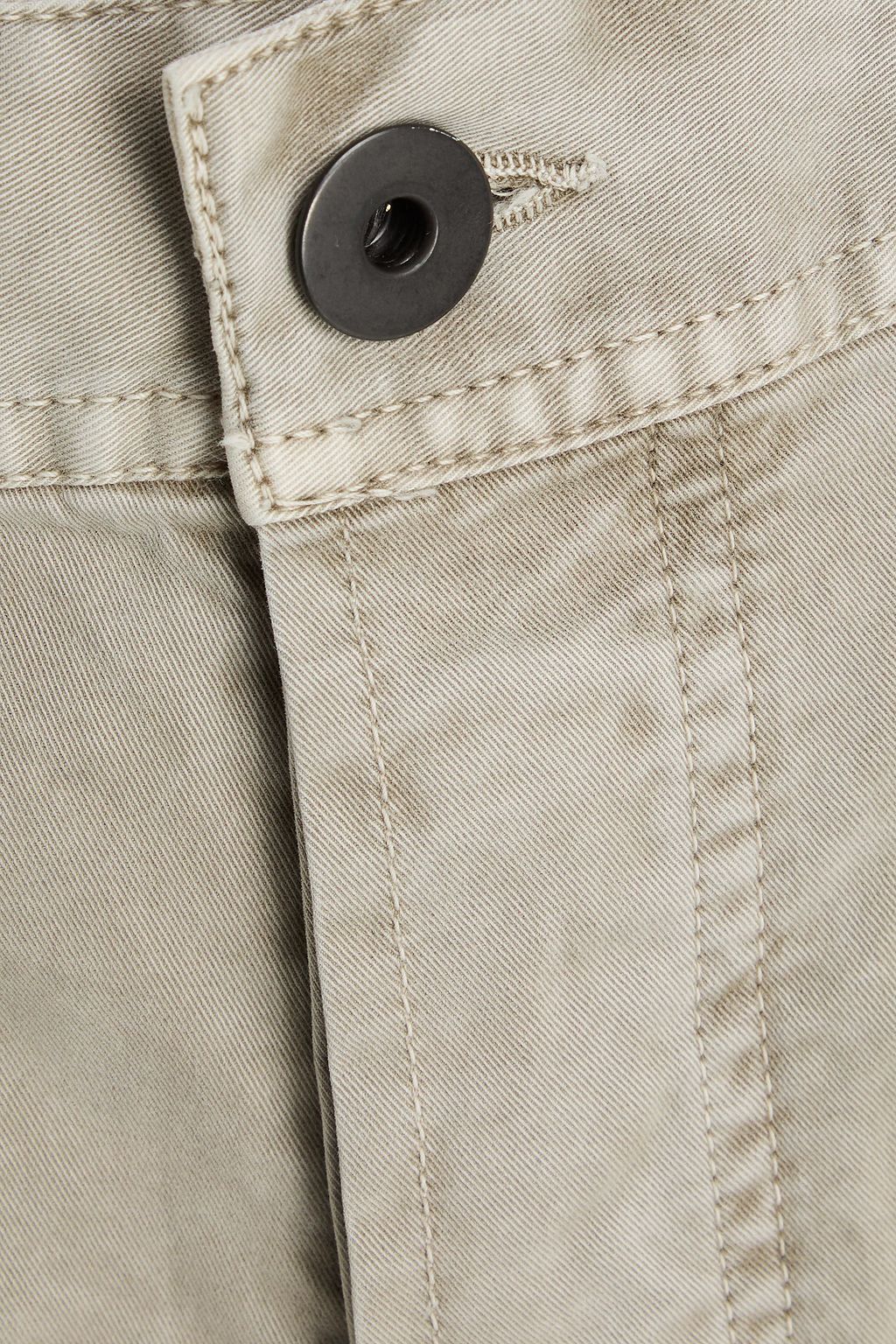 JAMES PERSE Slim-fit brushed stretch-cotton twill pants