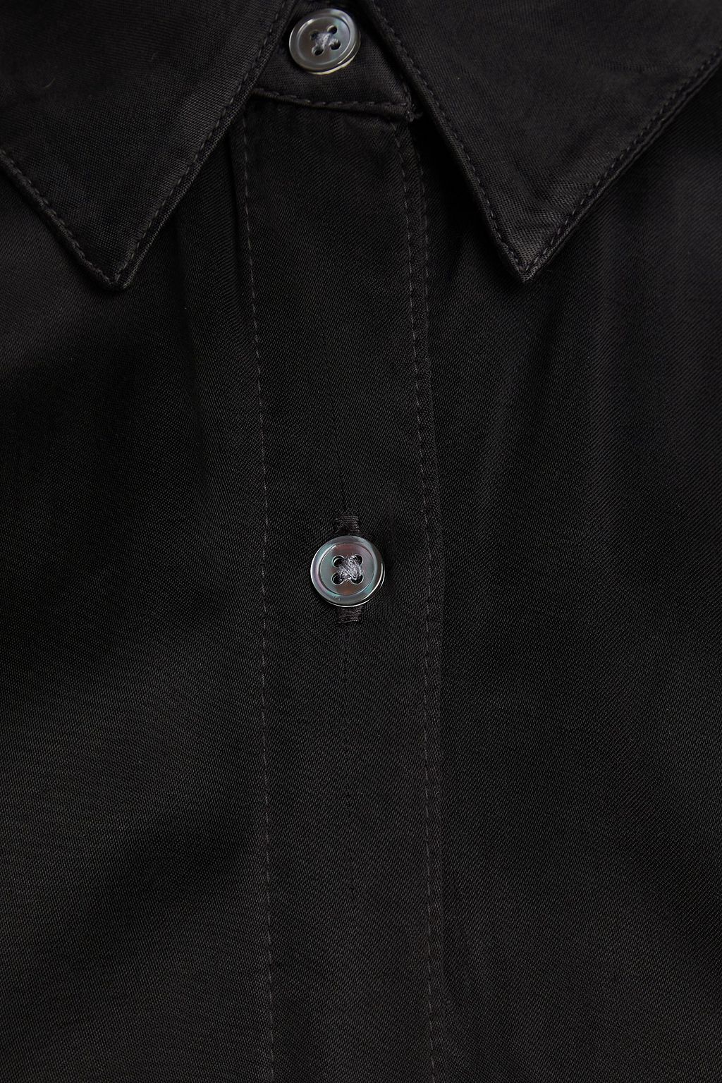 JAMES PERSE Hemd aus glänzendem Twill aus einer Cupro-Modalmischung