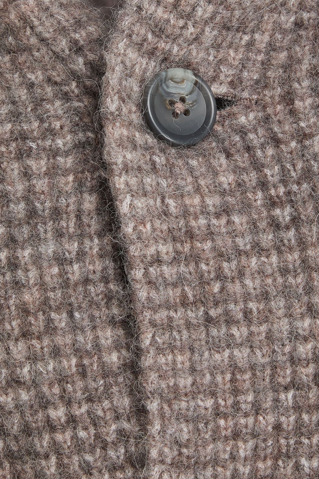 JAMES PERSE Hunky waffle-knit hooded cardigan