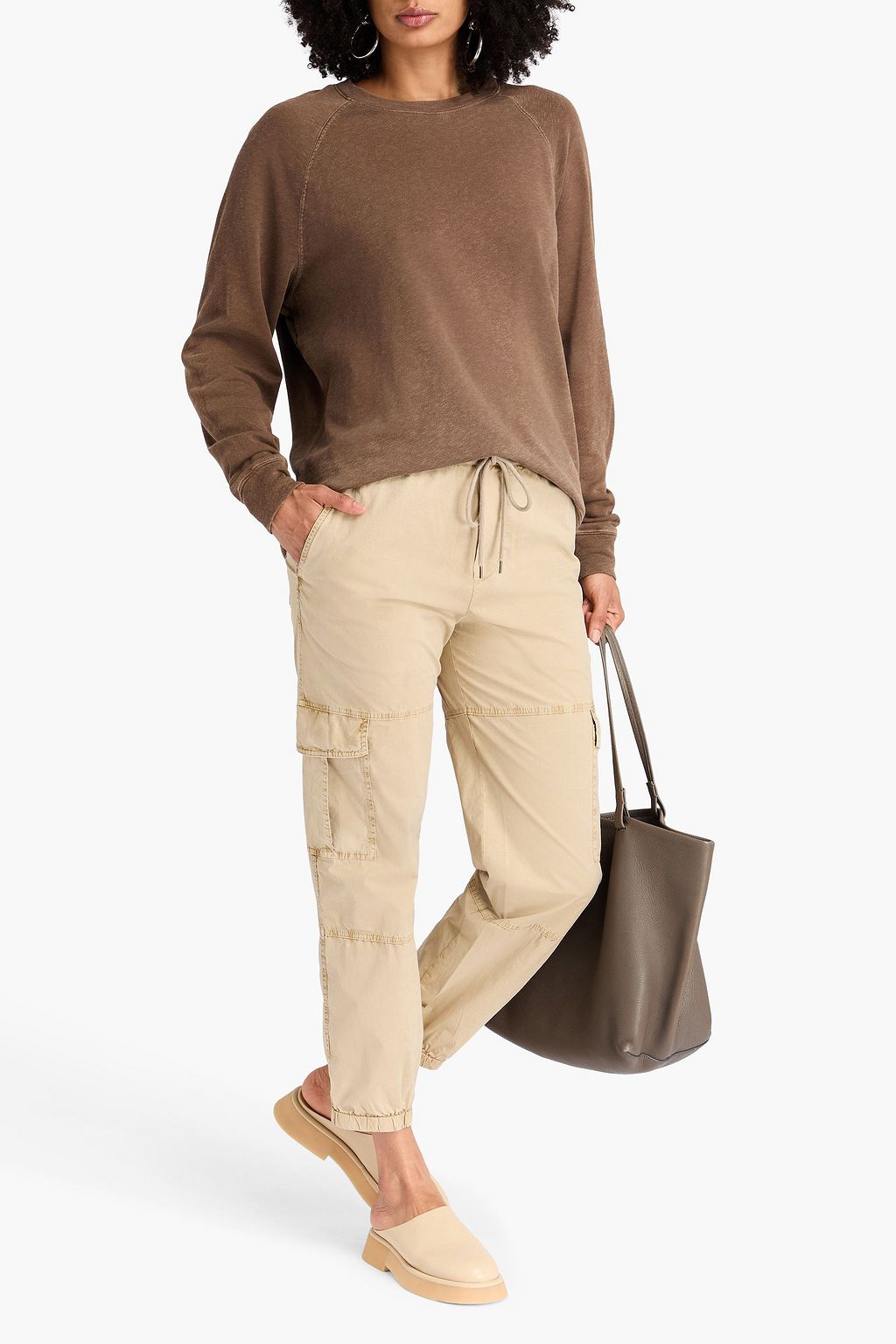 JAMES PERSE Supima cotton-jersey sweatshirt