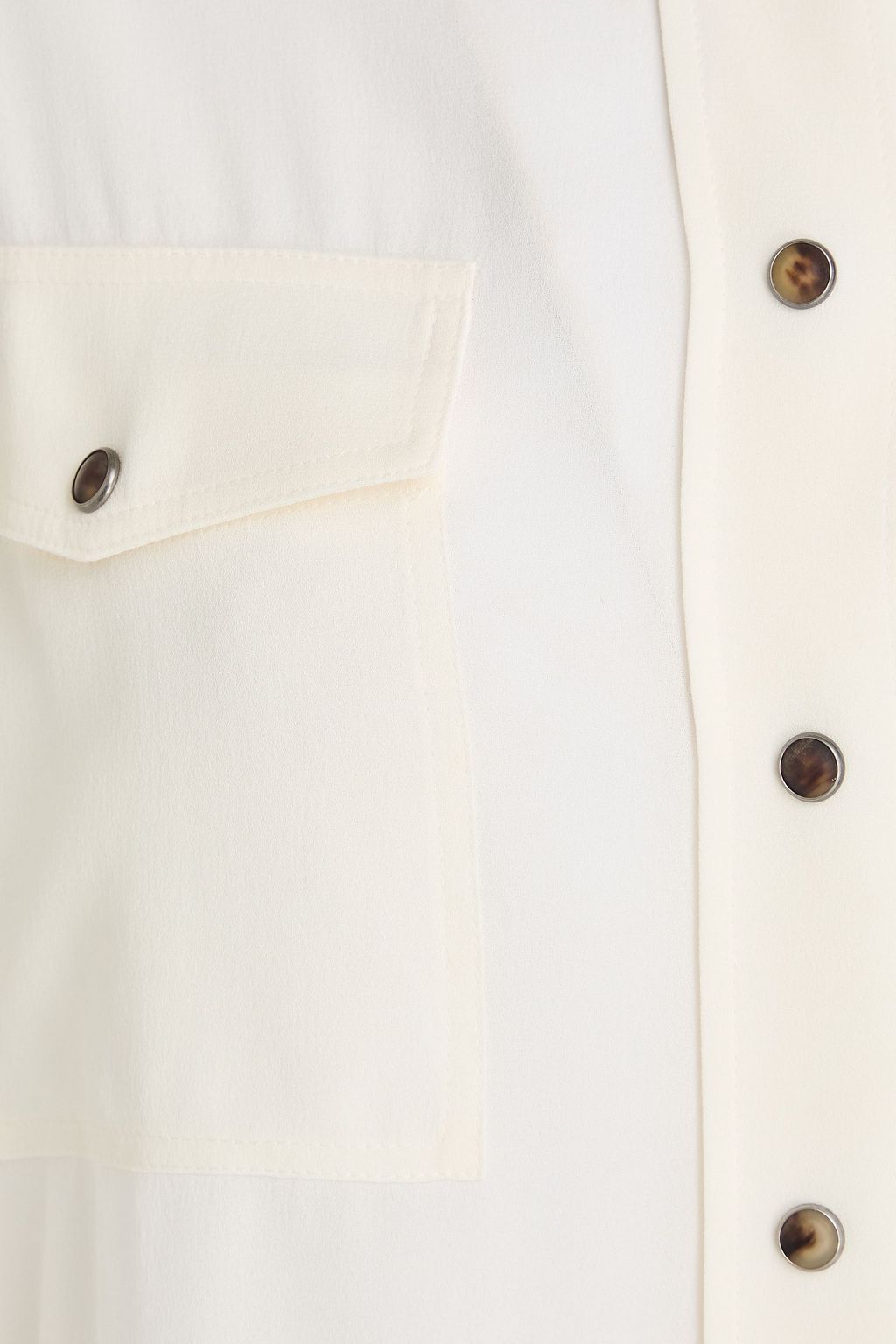 BRUNELLO CUCINELLI シルククレープ シャツ