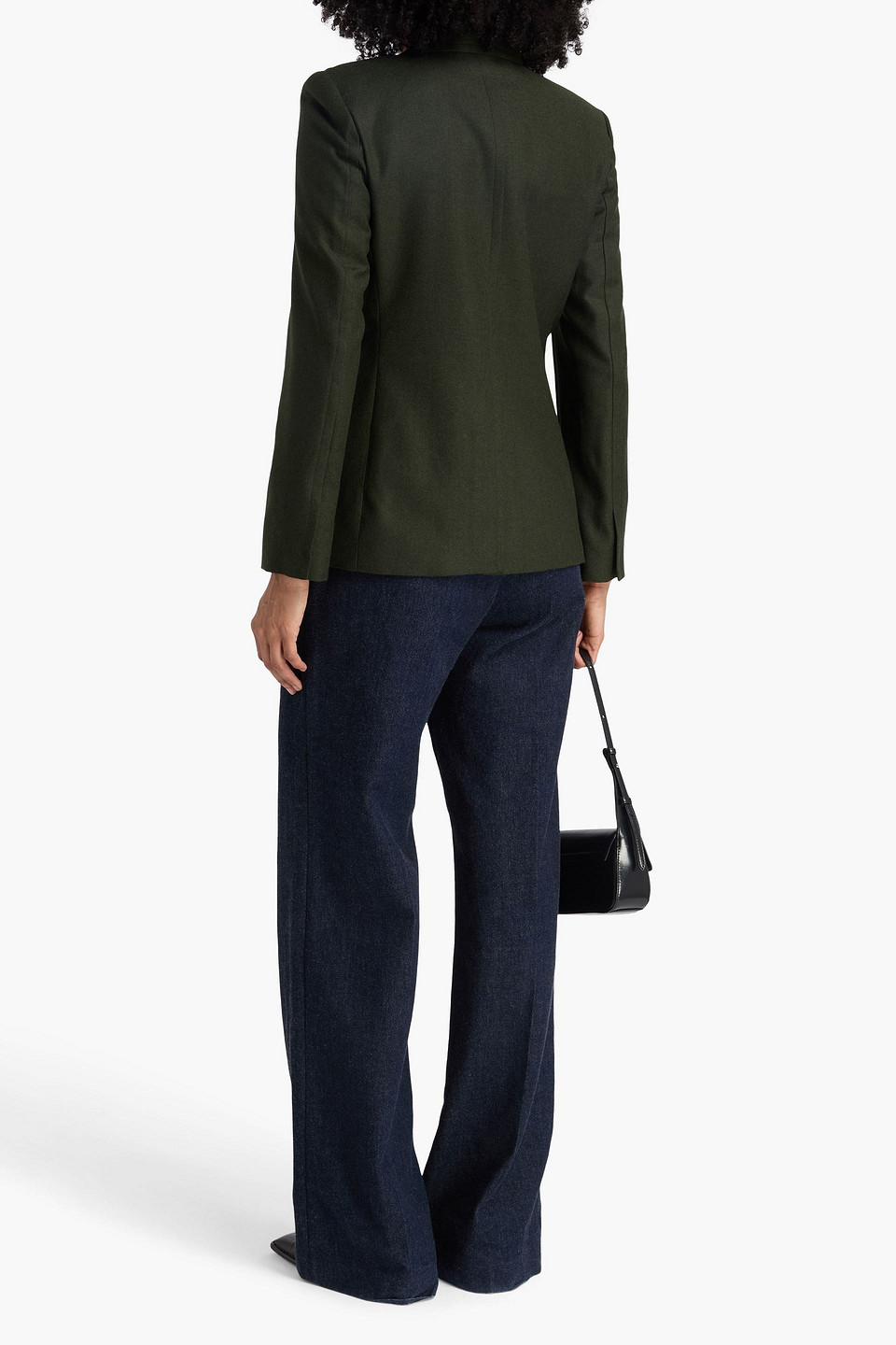  Theory - Blazer Aus Woll-flanell - Grün - Us 12 