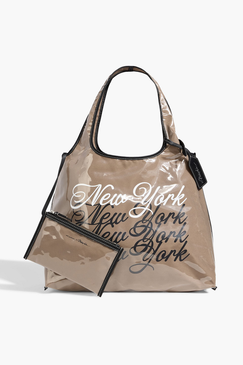 3.1 Phillip Lim Printed Tpu Tote In Brown