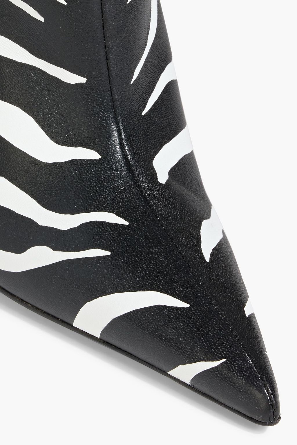 DOLCE&GABBANA Zebra-print leather ankle boots