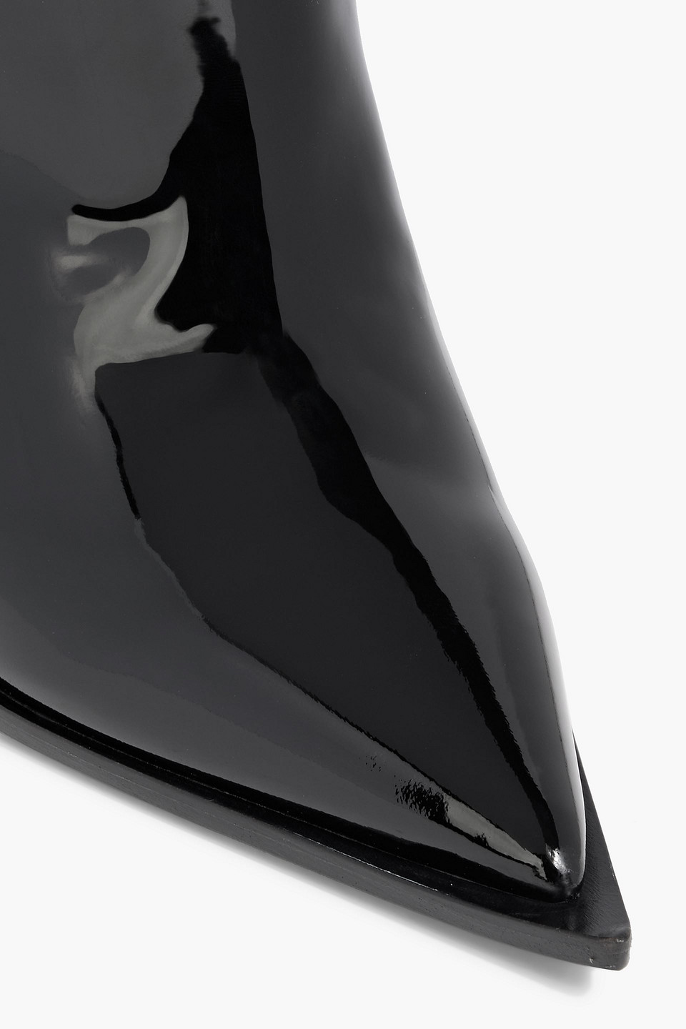 Dolce & Gabbana Patent-leather Ankle Boots In Black