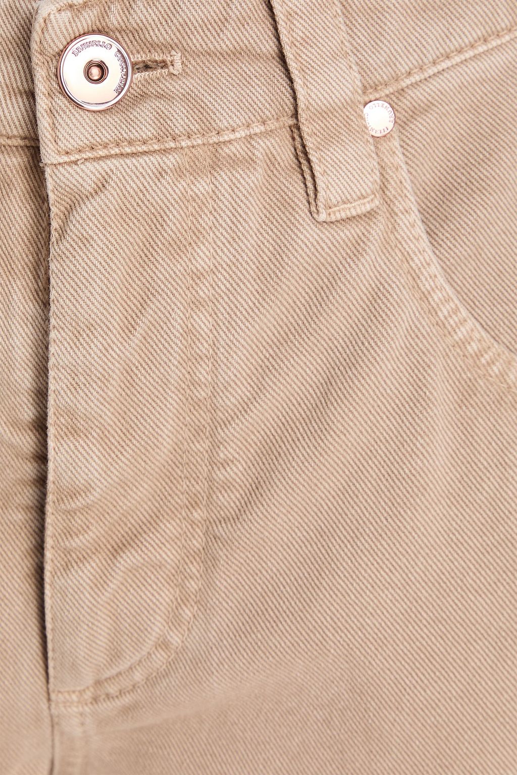 BRUNELLO CUCINELLI クロップド ハイライズ テーパードジーンズ