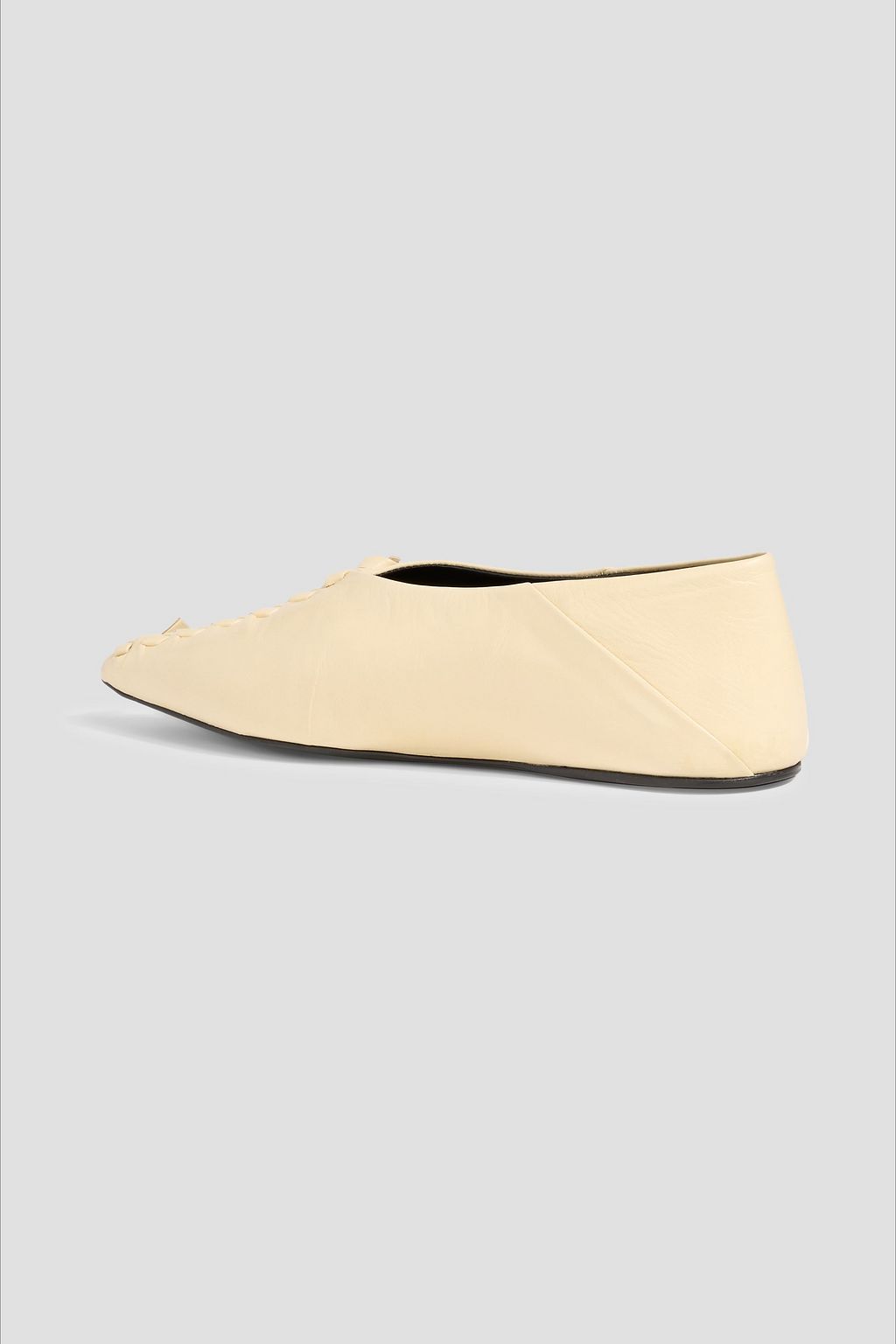 JIL SANDER Leather point-toe flats