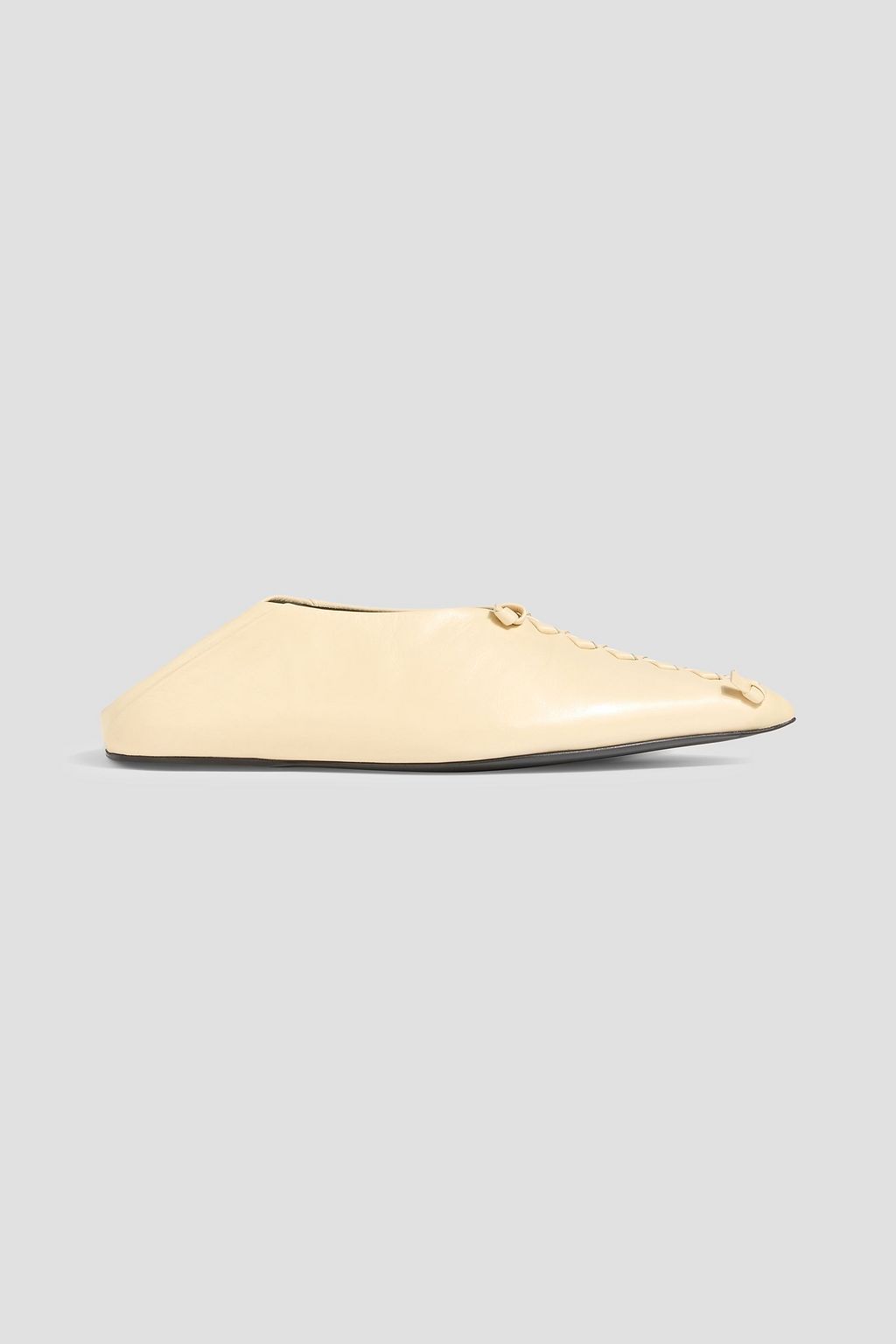 JIL SANDER Leather point-toe flats