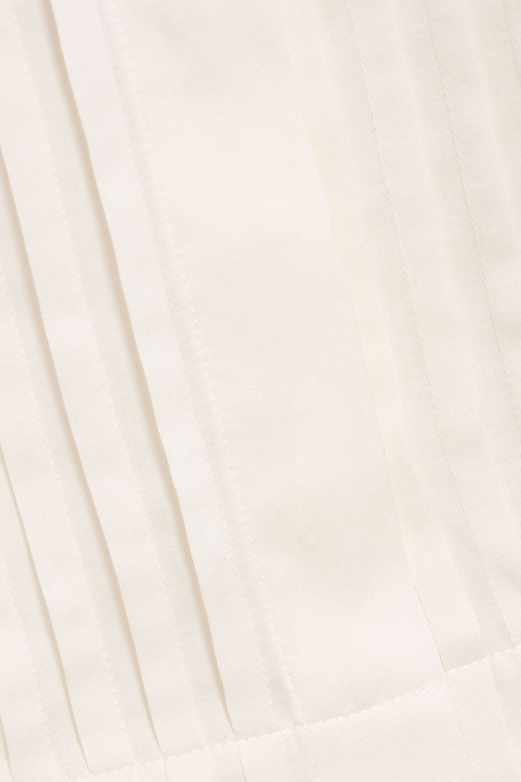 FRAME The Tux pintucked silk and cotton-blend top