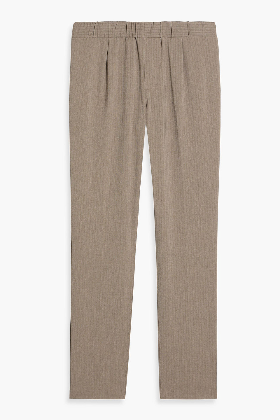 paige - snider tapered herringbone woven pants - neutral - m