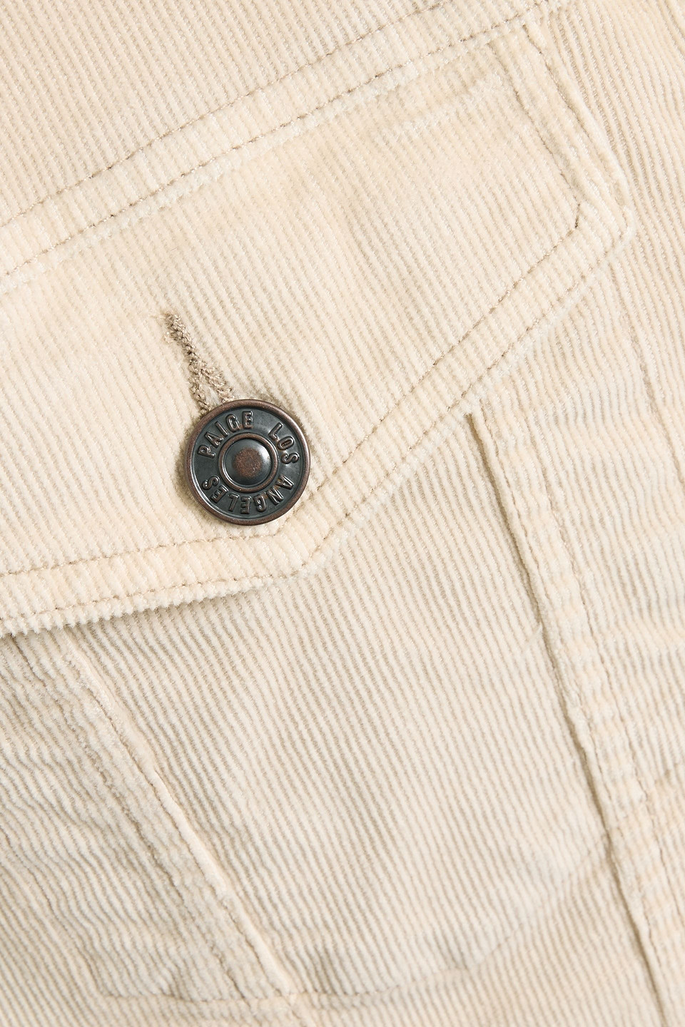 Paige Lars Cotton-blend Corduroy Jacket In Neutral