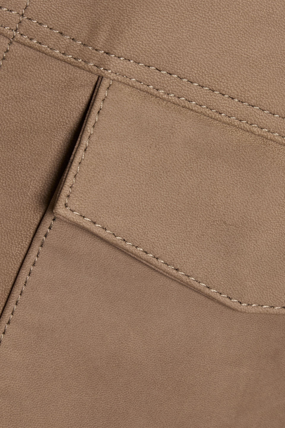 Paige Pedro Leather Jacket In Brown