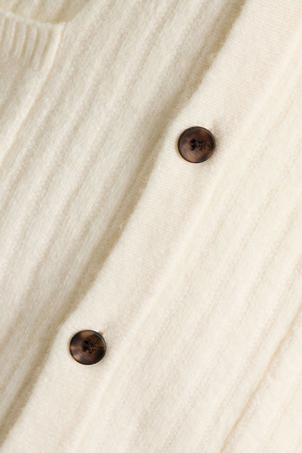 PAIGE Harpoon ribbed merino wool-blend cardigan