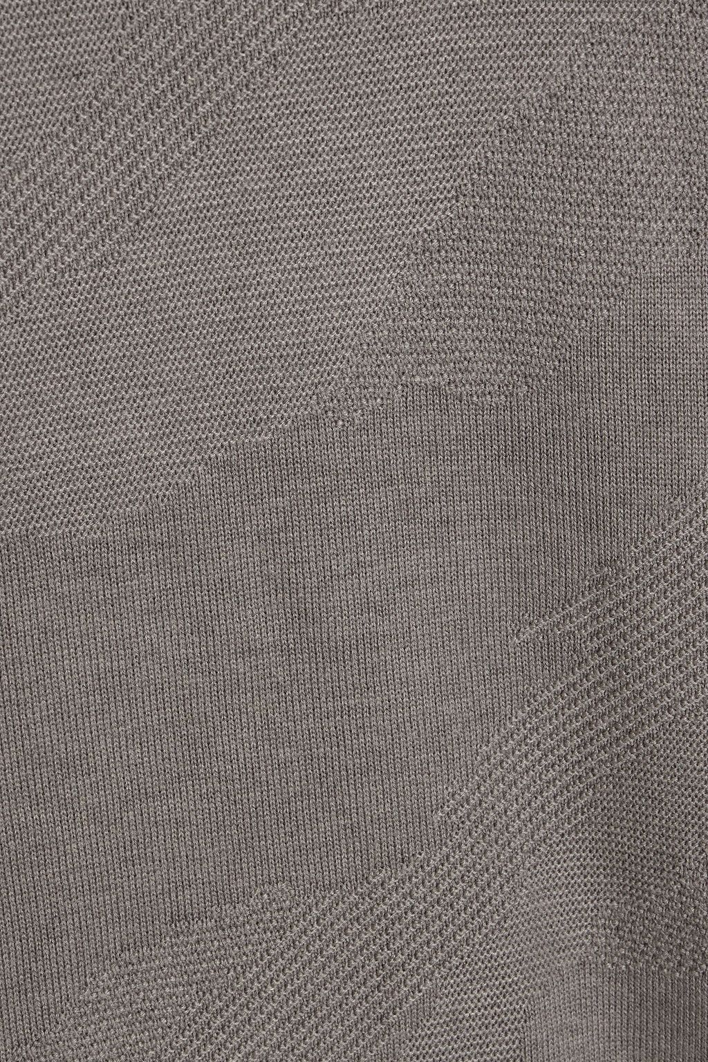 PAIGE Bowman jacquard-knit cotton-blend sweater