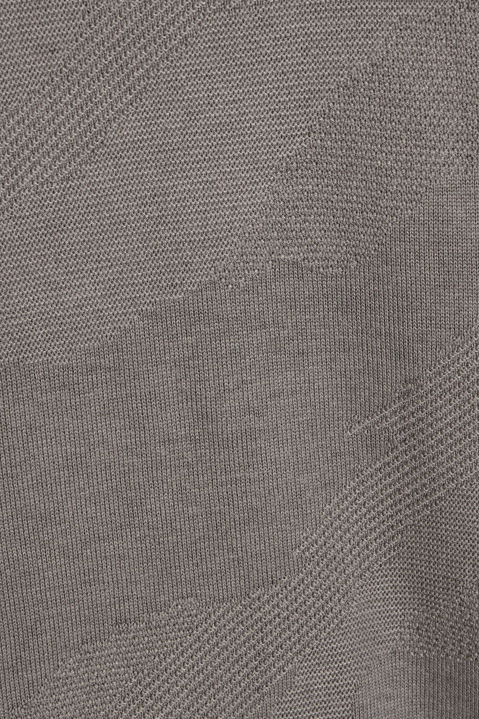 Paige Bowman Jacquard-knit Cotton-blend Sweater In Gray