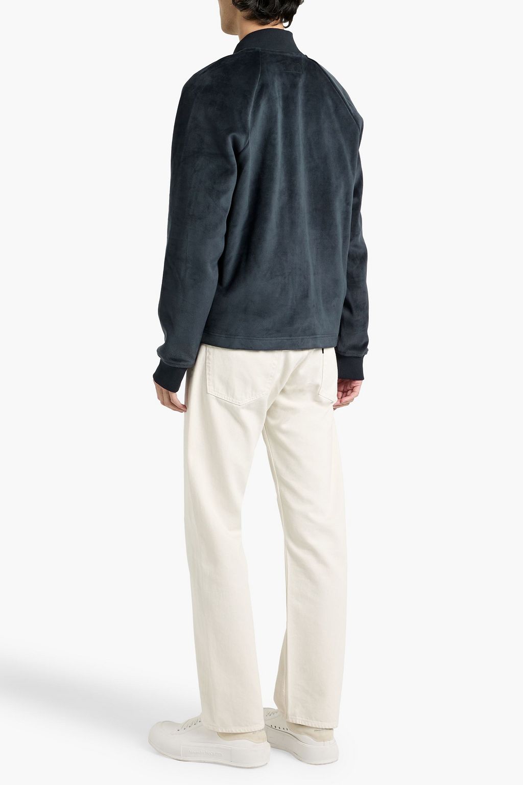 PAIGE Springer velour bomber jacket