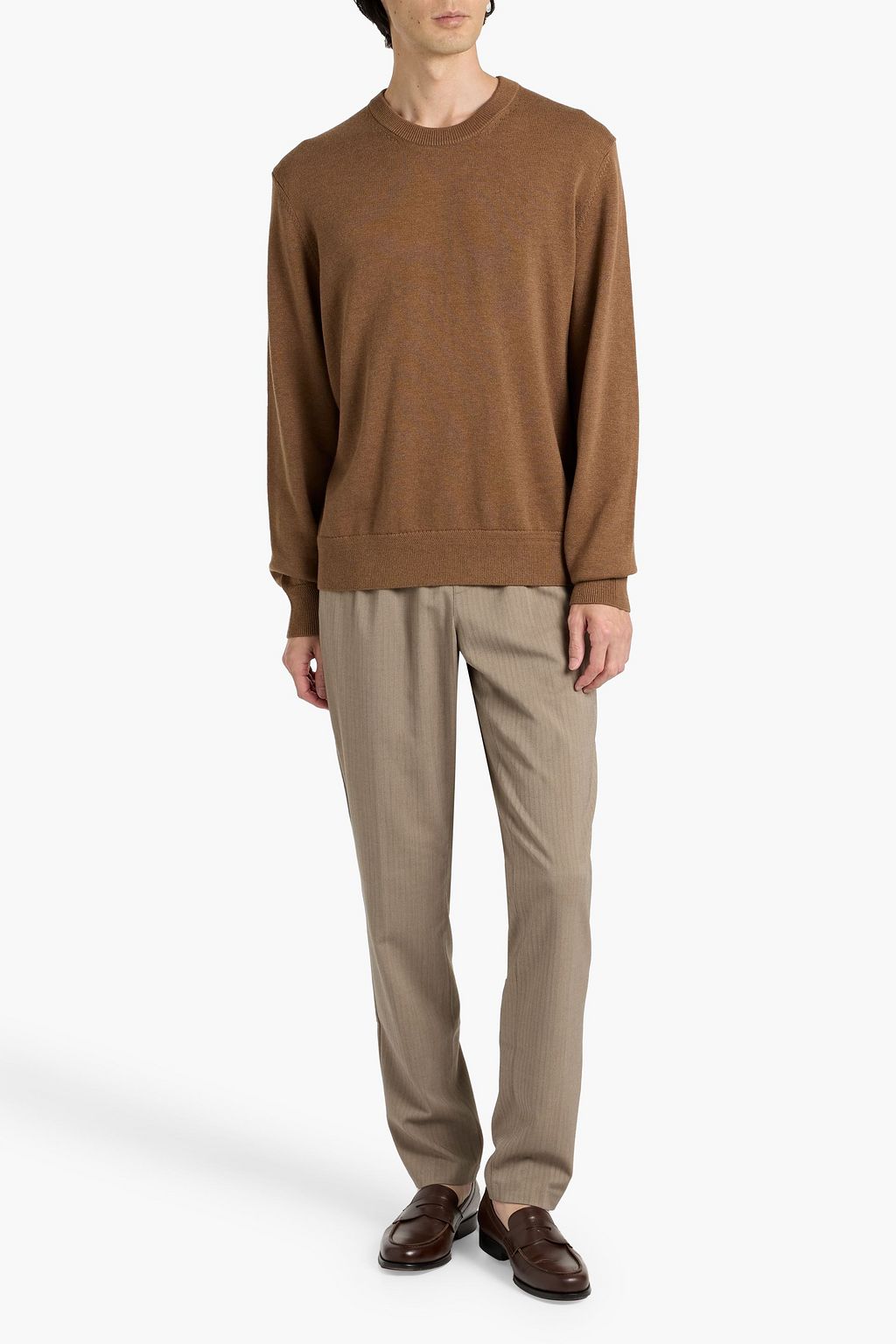 PAIGE Pershing merino wool and cotton-blend sweater