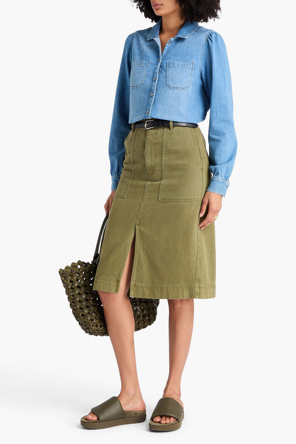  Paige - Jeanshemd „belize“ - Blau - Xs 