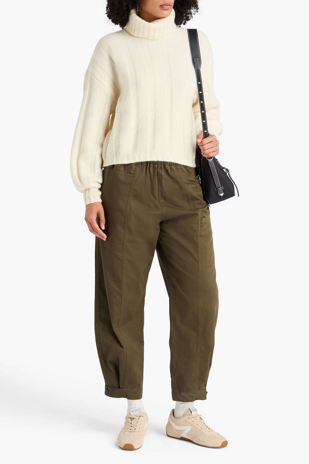 PAIGE Roselia ribbed wool-blend turtleneck sweater