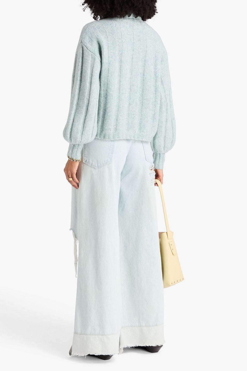 PAIGE Roselia ribbed wool-blend turtleneck sweater