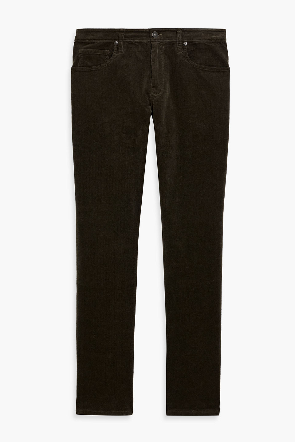 Paige Federal Cotton-blend Corduroy Pants In Brown