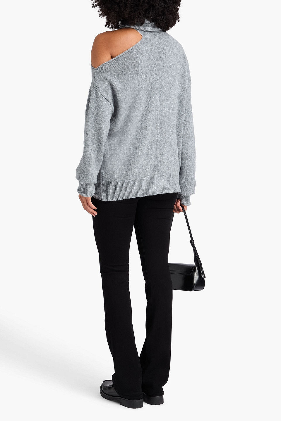  Paige - Rollkragenpullover „raundi“ Aus Einer Wollmischung Mit Cut-outs - Grau - Xl 