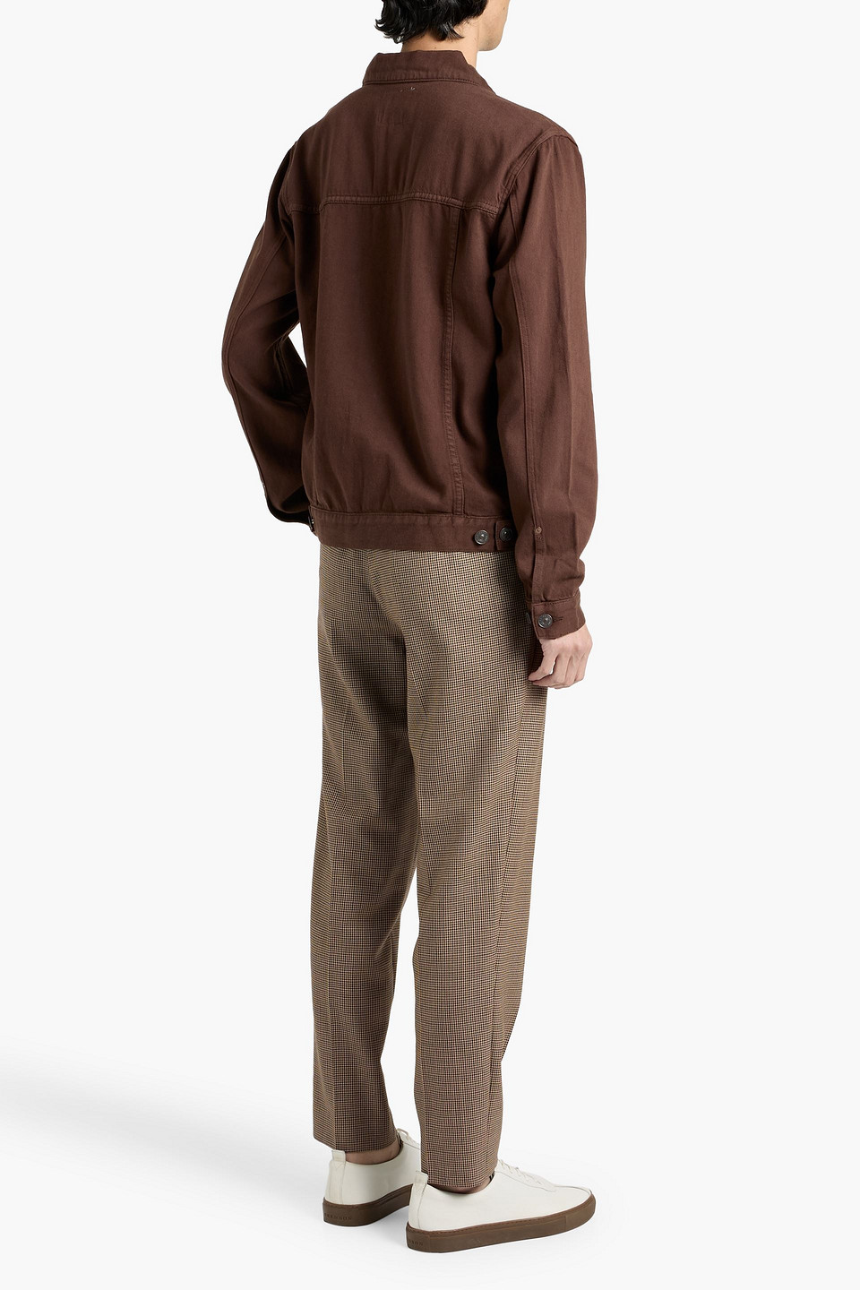 Paige Scout Denim Jacket In Brown