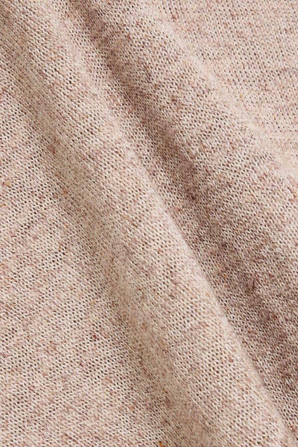 PAIGE Valdez cotton and linen-blend polo sweater